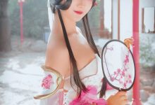 爆乳性感美女cos王者荣耀游园惊梦甄姬写真图片-妹子图