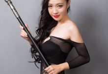 [GIRLT果团网] 2017.10.28 No.085 白色蕾丝&黑色连体网袜 [52+1P]-妹子图