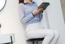 [IESS异思趣向]2019.05.01 丝享家476：婉萍简约白色西装裤 [85P]-妹子图