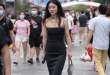 都市丽人漂亮的黑色吊带连体包臀长裙美女【55P-1.83G】-妹子图