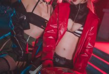 铁板烧鬼舞w -  NO.005 黑贞黑呆双人[23P-353.6M]-妹子图