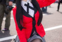 唯美养眼coser性感诱人红色制服诱惑写真-妹子图