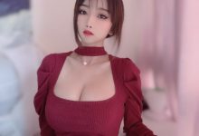 鬼畜瑶在不在 – 红色毛衣[50P+2V／102MB]-妹子图