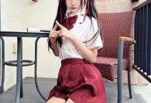 不呆猫 - 温泉双马尾JK [22P1V-713MB]-妹子图