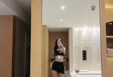 葛征GEZHENG - 黑丝网洞袜抹胸装 [23P+1V-126MB]-妹子图