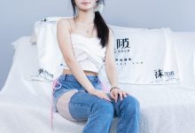 [BoBoSocks袜啵啵]NO.372 甜甜圈-板鞋、白色蕾丝袜、可拆卸牛仔裤、裤里丝[140P+1V／6.32GB]-妹子图