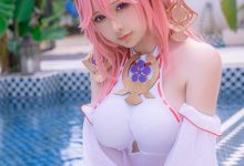 樱梨梨 - NO.001 八重神子泳装 [29P-429MB]-妹子图