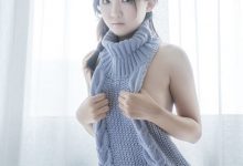 御子Yumiko - 漏背毛衣 [10P-116MB]-妹子图