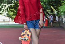 大生模拍 No.043 悦悦 穿着丝袜玩滑板 [45P-159MB]-妹子图