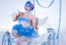 二佐Nisa — 蕾姆天使 [15P-201M]-妹子图