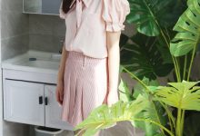 初夏女神 NO.015 十一 粉色S码休闲JK搭白色高跟鞋[97P+1V／6.40GB]-妹子图