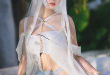 周叽是可爱兔兔 NO.013 - 白金泳装[23P／339MB]-妹子图