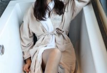 丝慕写真 SM424 芝芝《BONAS灰色薄款袜》-妹子图