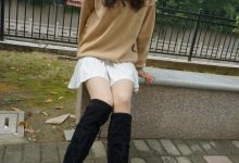 大生模拍 No.071 过膝靴灰丝 [77P1V-569MB]-妹子图