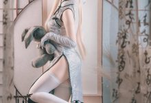 白易子教主：纤细身躯藏有胸猛好欧派 穹妹旗袍 [22P]-妹子图