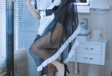 羽天shine -  黑色女仆 [36P-132MB]-妹子图