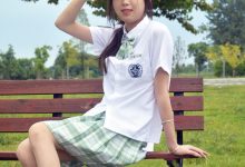 初夏女神 NO.074 情情 绿色JK套[72P+1V／5.02GB]-妹子图