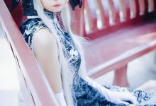 黑丝旗袍美女cosplay缘之空春日野穹图片-妹子图