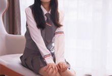 初夏女神 NO.021 沙沙 王心凌同款JK搭配JK小黑皮鞋[136P+1V／5.25GB]-妹子图