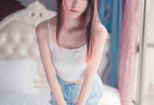 风之领域写真  NO.014 蓝白条纹丝袜小可爱 [50P]-妹子图