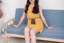 [SSA丝社]超清写真 NO.165 小凉 黄色连衣裙肉丝首秀[99P-1.38GB]-妹子图