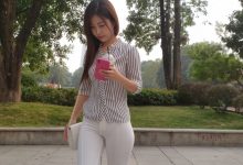 都市丽人紧身白裤长腿肥臀美女【10V/11.83G】-妹子图