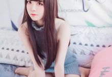 [喵糖映画]VOL.030 露背毛衣-妹子图