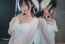 喵糖映画 VOL.140 白裙裸腿-妹子图