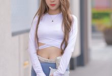 都市丽人街拍极品蓝色短裤美女【231P+1V-2.75G】-妹子图