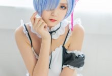 秋楚楚 蕾姆夏日泳装 [46P-492M]-妹子图