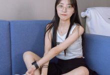 [BoBoSocks袜啵啵]NO.127 稚予-麦昆板鞋、两双自然穿旧棉袜、裸足 [139P+1V／5.64GB]-妹子图