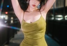 Tina很妖孽呀 - NO.07 绿色连衣裙 [35P-208MB]-妹子图