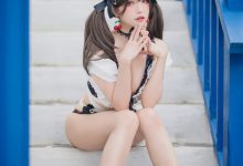 [TouTiao头条女神] 2020-02-03 艾静香 吉祥红肚兜-妹子图