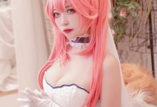 二佐Nisa — fate玉藻前婚纱[9P／128MB]-妹子图