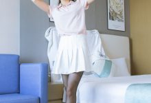 [BoBoSocks袜啵啵]NO.273 小沫-运动鞋、粉色棉袜、黑丝[144P+1V／6.08GB]-妹子图