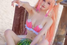 阿包也是兔娘 - 10月舰长图 龙女仆泳装 [23P-507MB]-妹子图