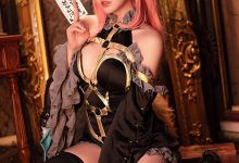 瓜希酱 - NO.51 玉藻前 漆黑魔术服 [20P-133MB]-妹子图