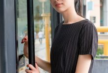 SIW斯文传媒 048 中式条纹小清新短袖连衣裙 - 丽莉 [64P-187M]-妹子图