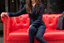 SIW斯文传媒 055 时尚气质OL职业双排扣西装制服 - 甄珍 [65P-186M]-妹子图