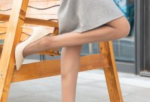 SIW斯文传媒 065 黑丝飘带灰格子优雅淑女连衣裙 - 蓉儿 [67P-167M]-妹子图