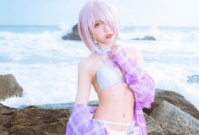 果咩酱w NO.016 - 海边玛修[35P／318MB]-妹子图