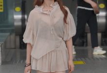 都市丽人纯色花边系带长袖衬衫小姐姐【298P-3.52G】-妹子图