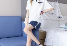 [BoBoSocks袜啵啵]NO.250 稚予-板鞋、皮鞋、白棉袜、灰棉袜[145P+1V／6.12GB]-妹子图