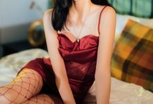 [许岚] 网袜红裙 [40P-961M]-妹子图