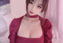 白嫩美少女鬼畜瑶 - 红色毛衣 [50P2V-102MB]-妹子图