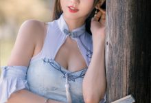 kyokyo沉迷汉堡王 - 蓝色旗袍 [24P-102MB]-妹子图