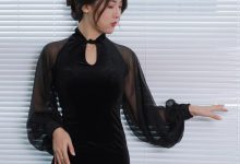 [IESS异思趣向] 2022.12.15 丝享家 1299 小宝《黑色旗袍白纸扇》[86P-86.7M]-妹子图