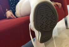 [YJ街拍]012 白丝帆布鞋[31P-25MB]-妹子图