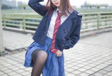 [Cosplay]疯猫ss – 天台JK-妹子图