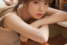 双马尾美女清新文艺写真图片-妹子图
